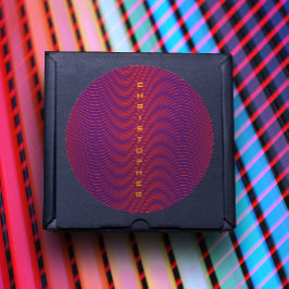 Adesivo Padrão Moderno de Vibrante Roxo abstrato Vermelho