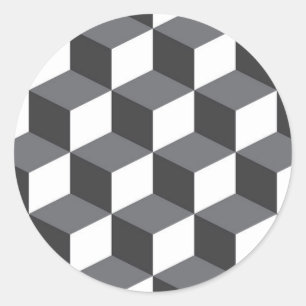 Adesivo Padrão moderno, simples e urbano de cubos arquite