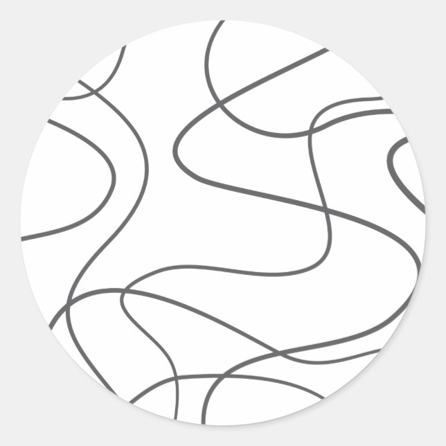 Adesivo Padrão moderno, urbano, abstrato. Curva, linhas on (Frente)