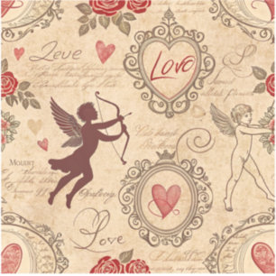 Adesivo Padrão Romântico da Cupido Vintage (3)