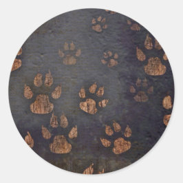 Adesivo Padrão Rustic Black Paw