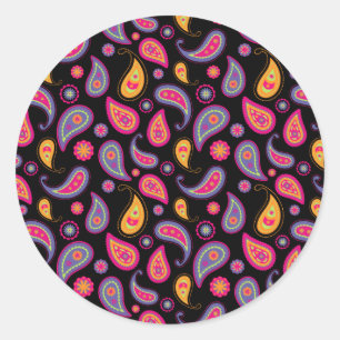 Adesivo Padrão sem falhas Colorir Paisley