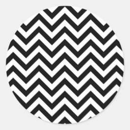 Adesivo Padrão Simples de Chevron Preto Branco