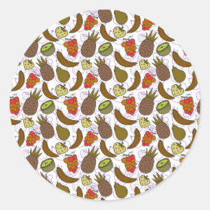 Adesivo padrão uniforme de fruta Padrão da superfície da