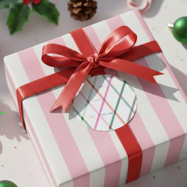 Adesivo Padrão Verificado de Pastel Personalizado para e d