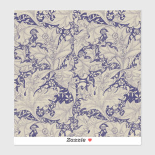 Adesivo Padrão Wallflower Azul Antigo de William Morris