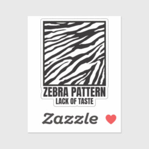 Adesivo Padrão Zebra Paladar Mau Vítima de Moda Vítima Ret