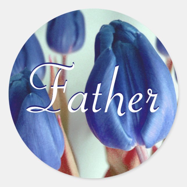 Adesivo Padre Blue Tulips Sticker (Frente)