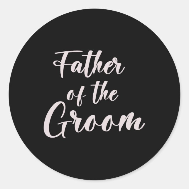 Adesivo Padre Da Equipe De Casamento De Tee Do Pai (Frente)
