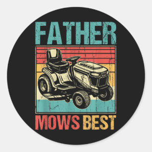 Adesivo Padre Mows Best, Pai de lavanderia, trabalho engra