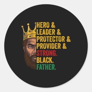 Adesivo Padre Negro Forte Líder Herói Africano