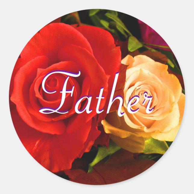 Adesivo Padre Red Yellow Rose Sticker (Frente)