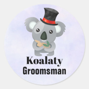Adesivo Padrinho de casamento bonito de Koalaty da chalaç