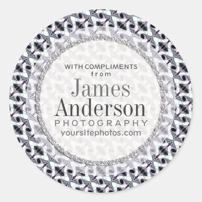 Adesivo Padrões B&W de Twist Tribal (Frente)