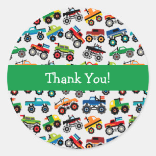 Adesivo Padrões de Caminhão de Monster Classic Round Sti