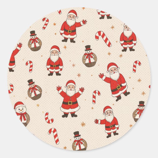 Adesivo padrões de natal (Frente)