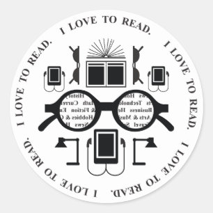 Adesivo Padrões de Objetos de Leitura do Livro