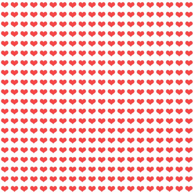 Adesivo Padrões do Coração Vermelho dia de os namorados Le (Frente)