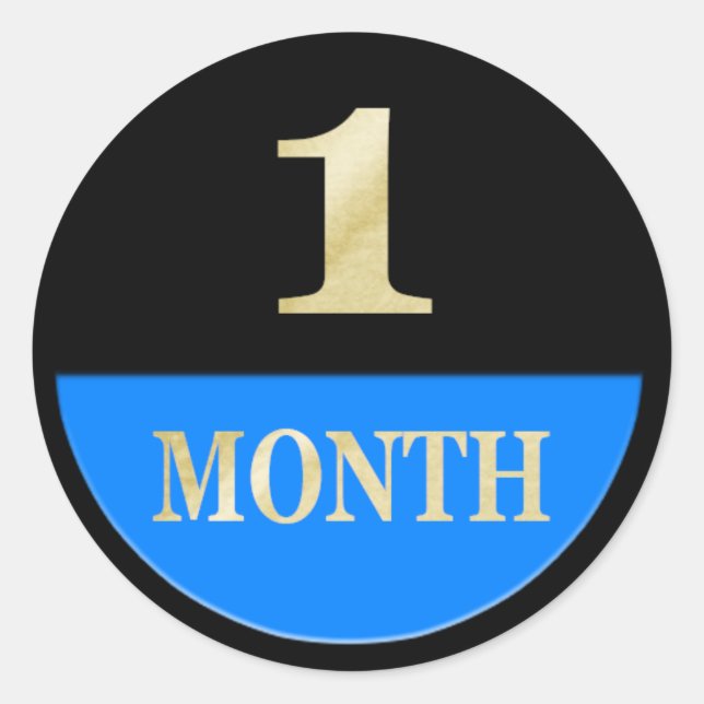 Adesivo Padrões mensais do bebê Padrões do manual do Diári (Frente)