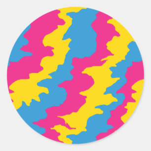 Adesivo Padrões Pansexual da bandeira
