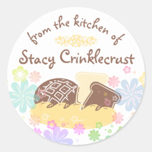 Adesivo Pães caseiros personalizados da cozinha de