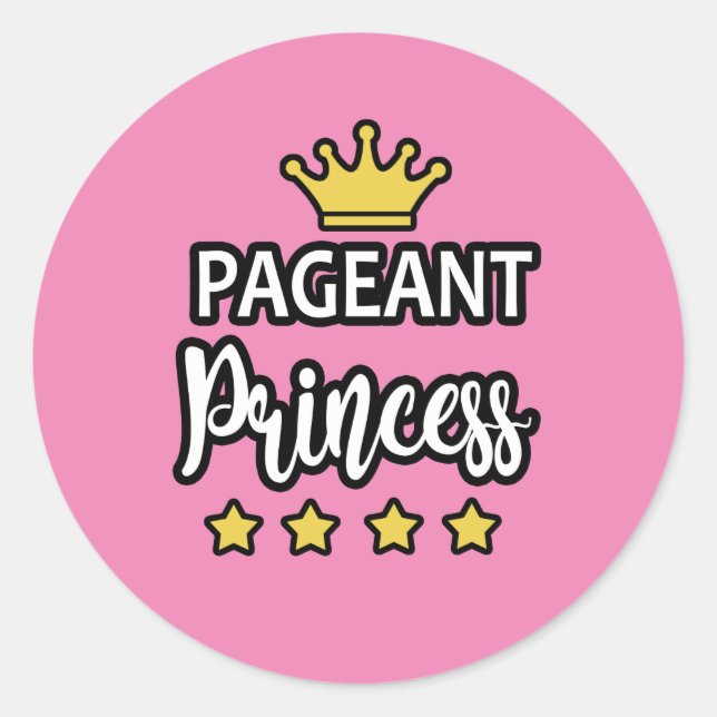 Adesivo Pageant Princess Stickers (Frente)