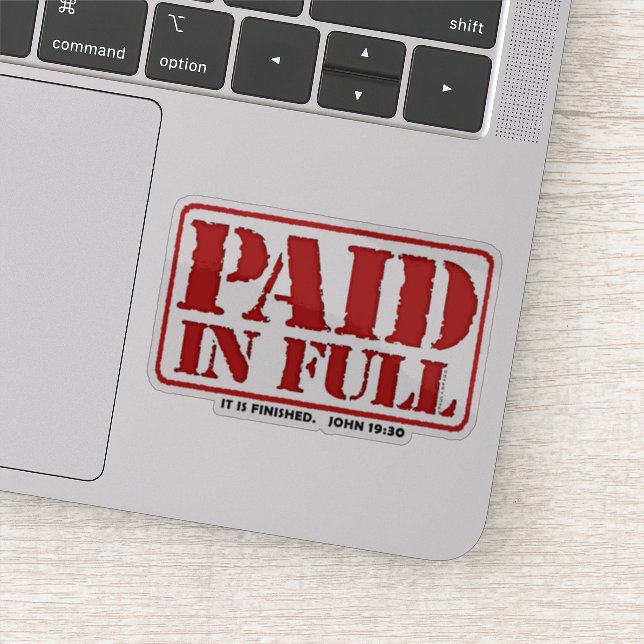 Adesivo Pagos no Cheio (Detalhe)