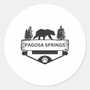 Adesivo Pagosa Primavera Colorado Willife Bear Hiking Camp