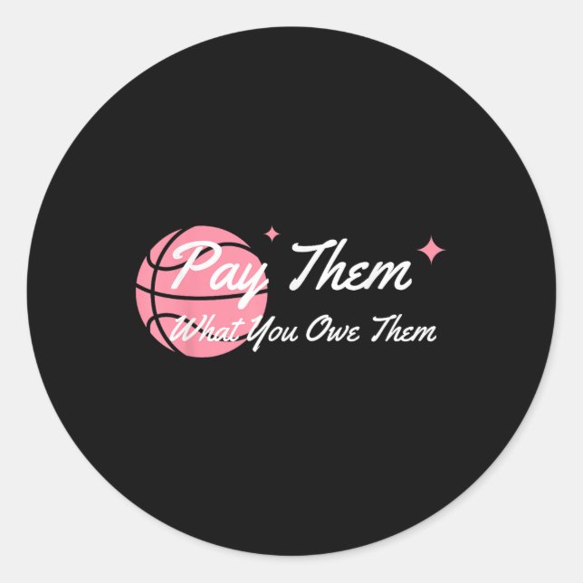 Adesivo Pague-lhes o que lhes deve apoiar o esporte femini (Frente)