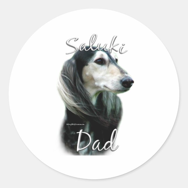 Adesivo Pai 2 da Saluki (Frente)