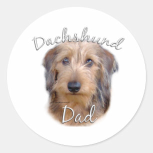 Adesivo Pai 2 de Dachshund (com fios)