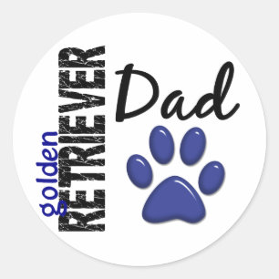 Adesivo Pai 2 do golden retriever