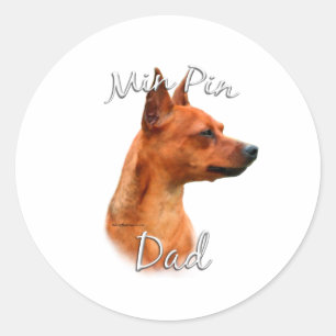 Adesivo Pai 2 Miniatura Pinscher (ferrugem)