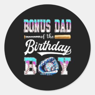 Adesivo Pai Adicional Do Menino Do Aniversário Beisebol So
