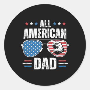 Adesivo Pai Americano 4 De Julho Dia de os pais Sungles Fa