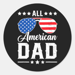 Adesivo Pai Americano 4 De Julho, Funny Patriotic Usa Matc