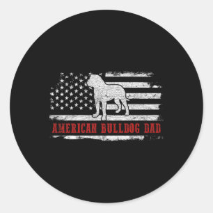 Adesivo Pai Americano Buldogue - Perturbação da Bandeira A