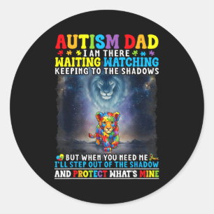 Adesivo Pai Autismo Leão Protetor Apoio Amor Autista Tanto