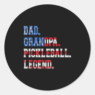 Adesivo Pai avô lenda do pickleball jogador pickle engraça