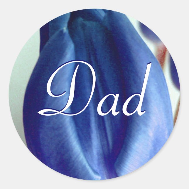 Adesivo Pai Blue Tulipes Sticker (Frente)
