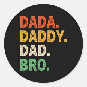 Adesivo Pai Bro Funny Dia de os pais Retro Vintage