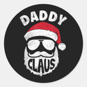 Adesivo Pai Claus Pai Natal Engraçado Combinação de Natal