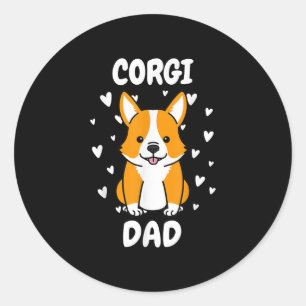 Adesivo Pai Corgi Papa Pai Pai Pai Para o Dia dos Pais