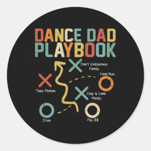 Adesivo Pai Dança Comp Funny Playbook Dancing Pai Orgulhos