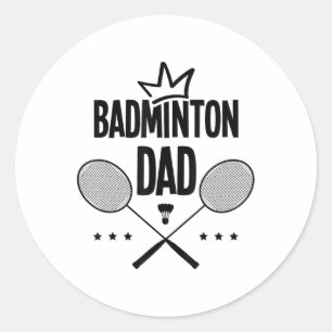 Adesivo Pai de Badminton Jogador de Badminton Peteca Espor