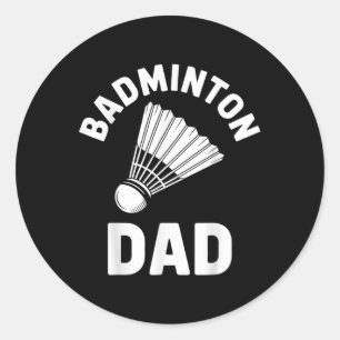 Adesivo Pai de Badminton Peteca Engraçado Badminton