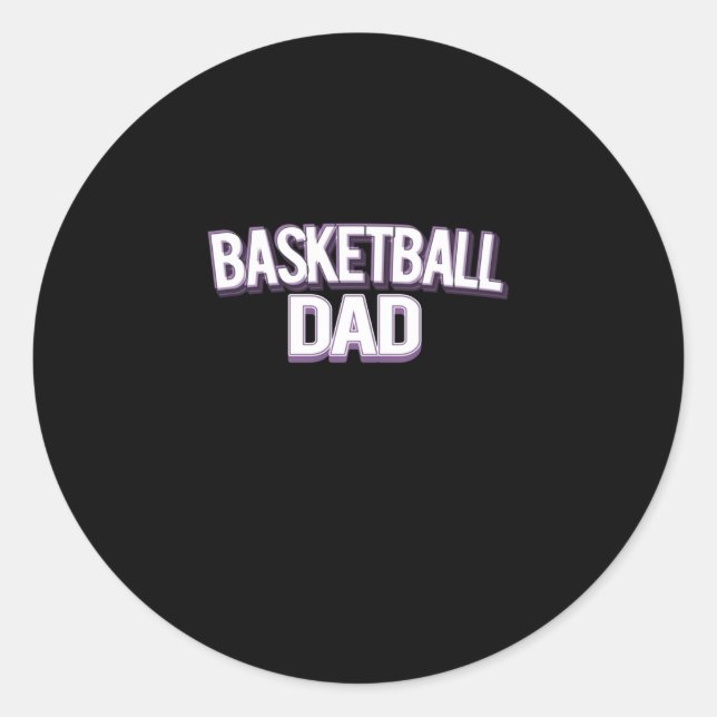 Adesivo Pai de basquete - Pai engraçado (Frente)