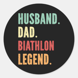 Adesivo Pai de Biathlon Athlete Husbynd Pai