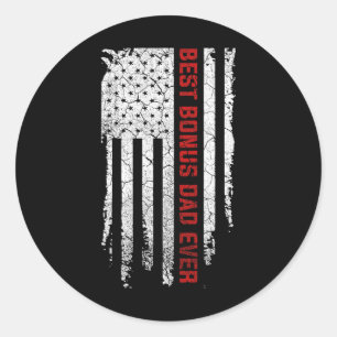 Adesivo Pai De Bônus Ever American Flag Dia de os pais Gif
