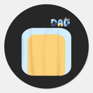 Adesivo Pai de Cachorro Azul Correspondente Figurinos Fami